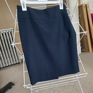 Navy pencil skirt